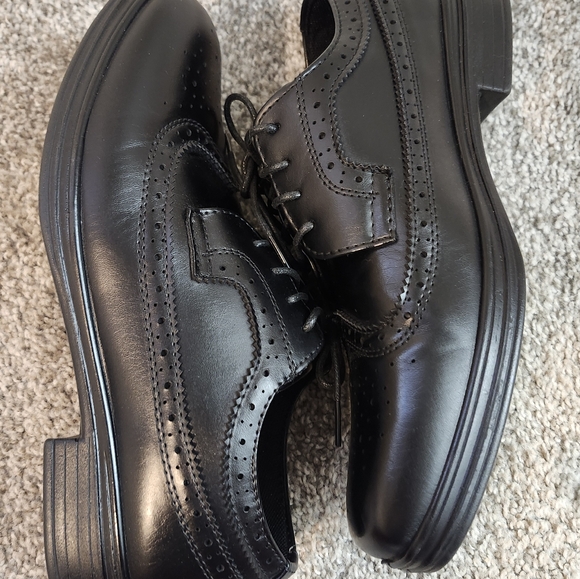 Deer Stags Ace Black Leather Oxfords Big Boy's Size 6M - Picture 8 of 11